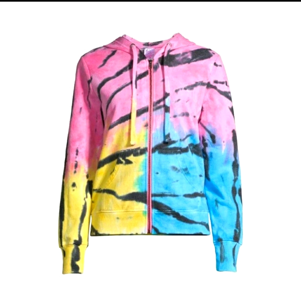 Tye dye zip jacket